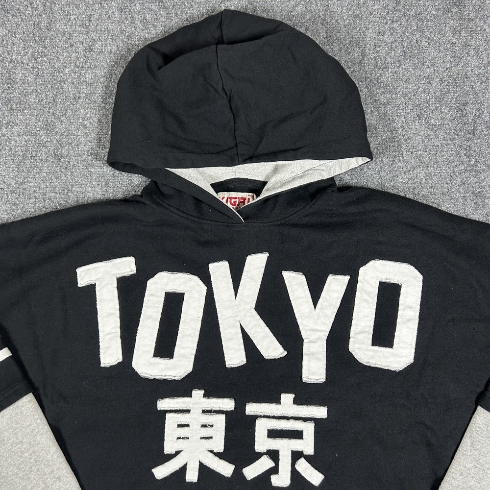 Ikigai Authentic Brand Makers Tokyo Japan Embroidered Black Hoodie Mens XXL#2509 - Picture 4 of 10